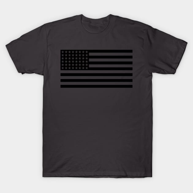 Tactical US Flag T-Shirt by FurryBallBunny